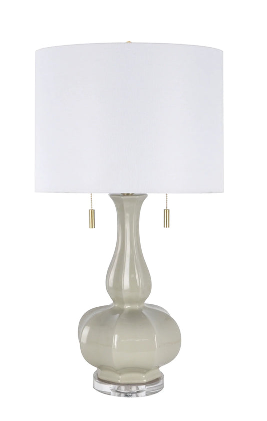 Sage Glass Table Lamp