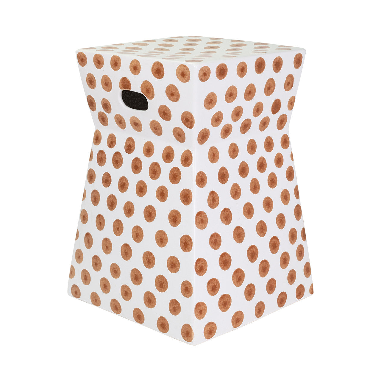 Ceramic Dot Stool - Orange