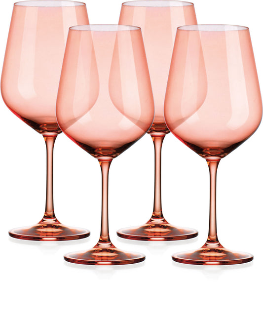 Wine Glass - Coral