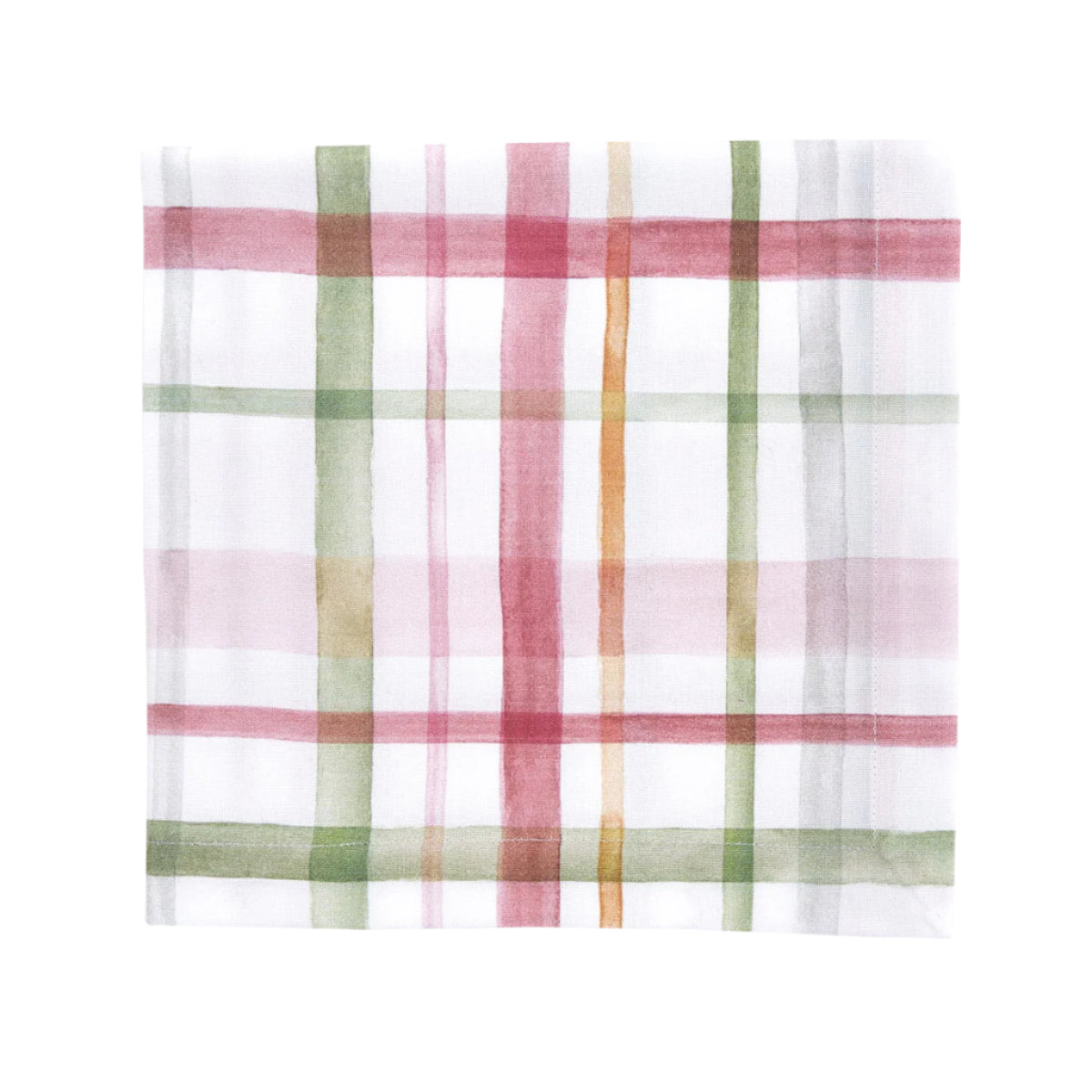 Cloth Napkin - Watercolor Plaid