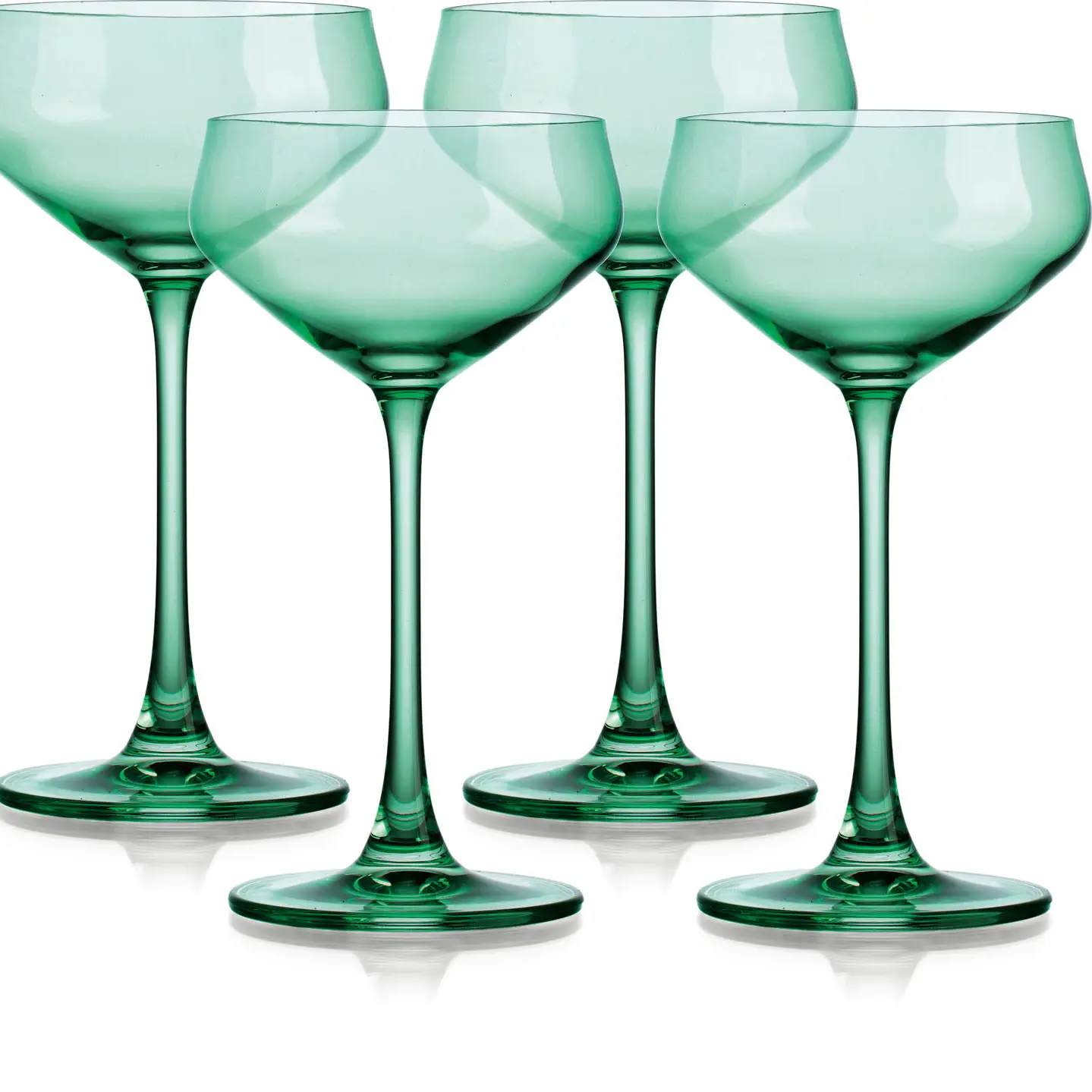 Coupe Glass - Green