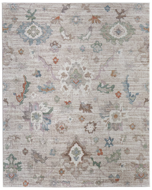 Dartmouth - Beige/Multi - 7'9"x10'