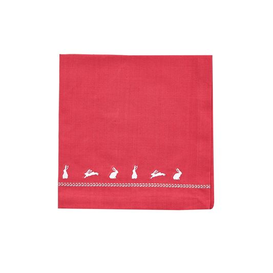 Cloth Napkin - Bunny Embroidered