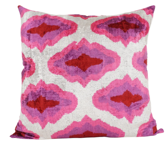 Ikat Pink - 24x24