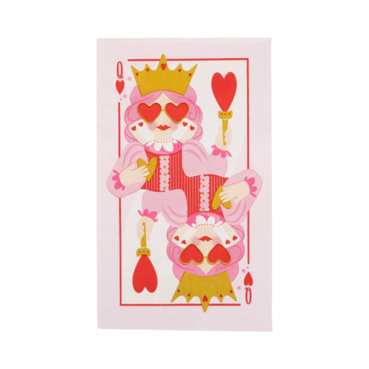 Guest Napkin - Queen of Hearts