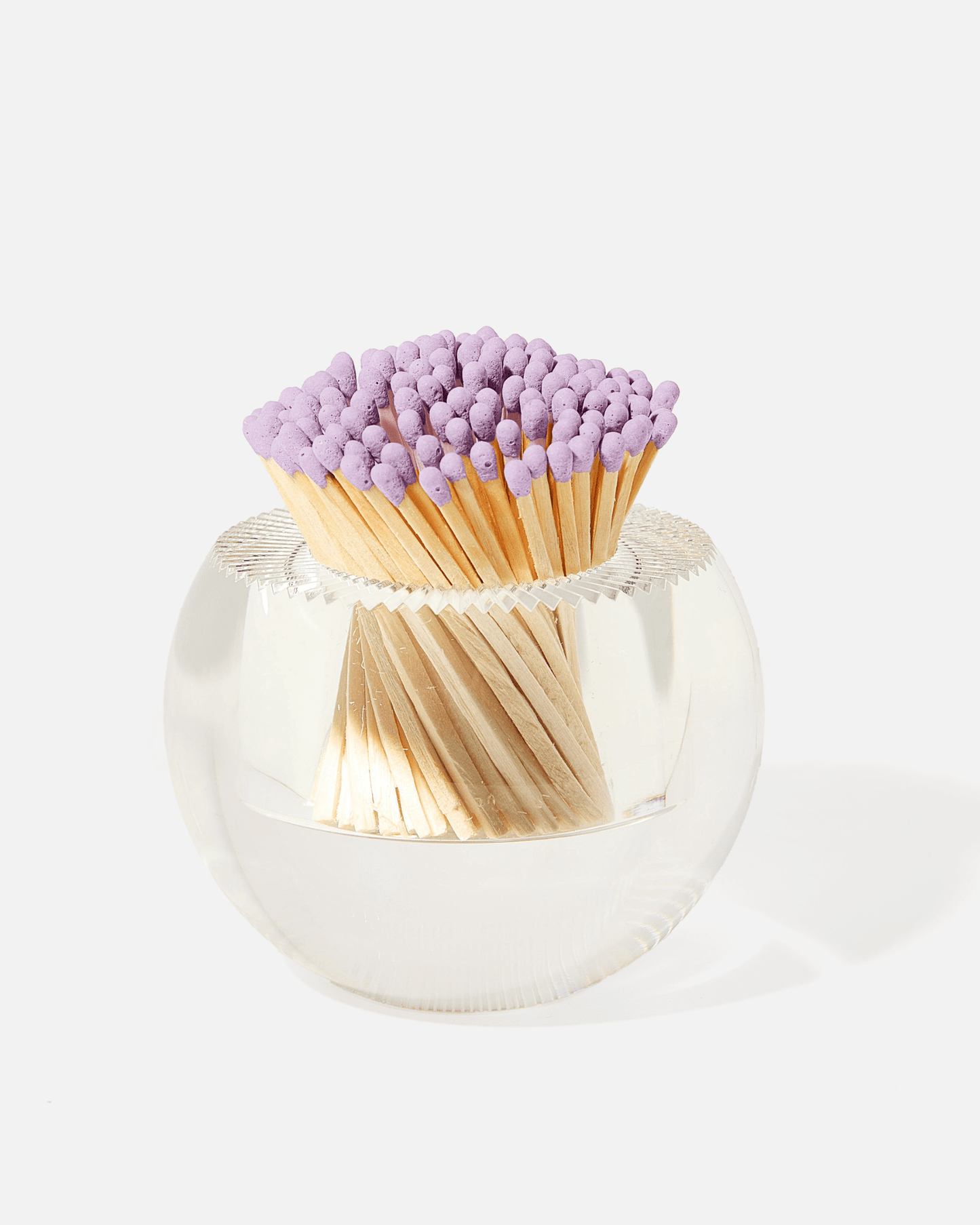 Acrylic Match Striker - Round/Lavender Matches