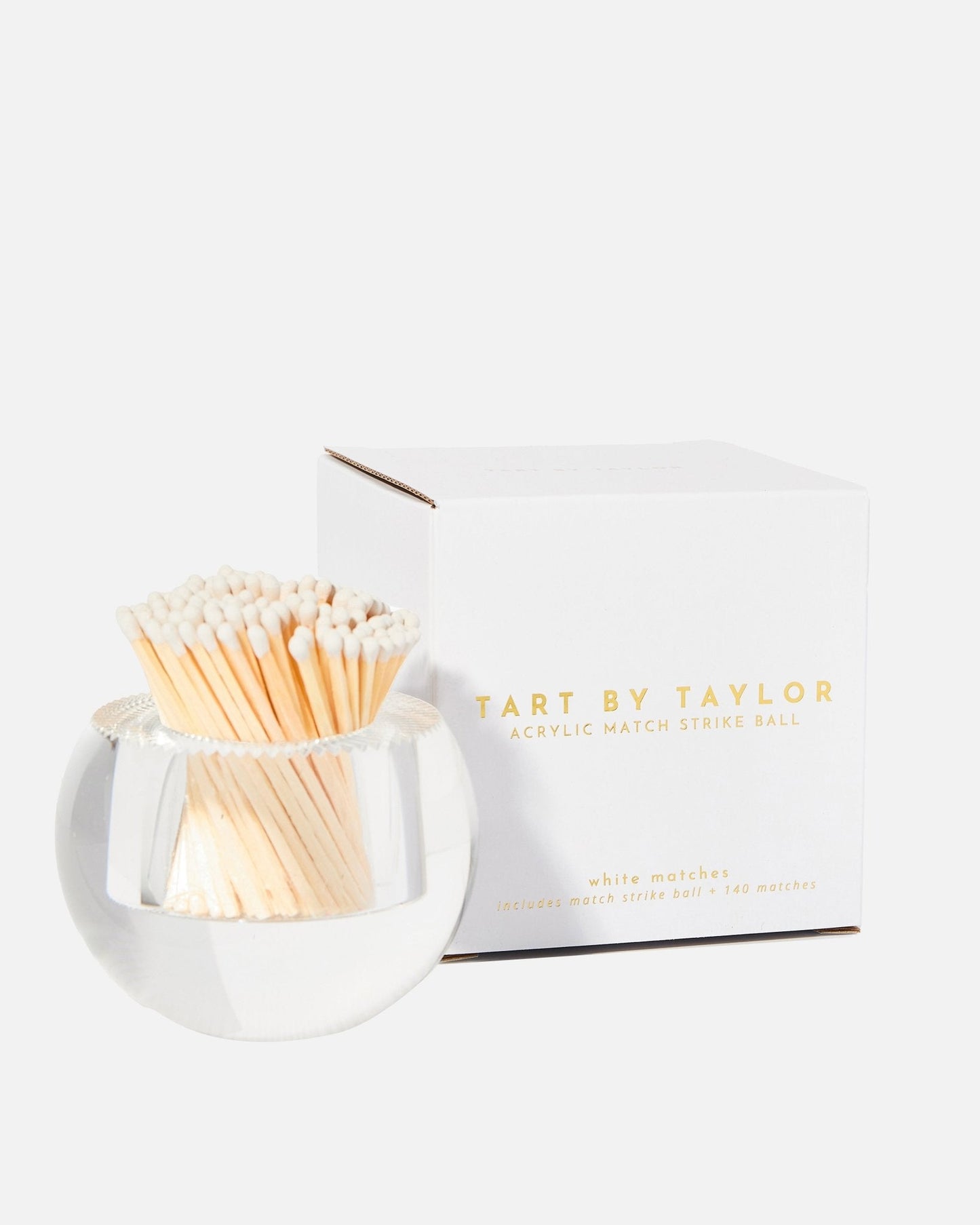 Acrylic Match Striker - Round/White Matches