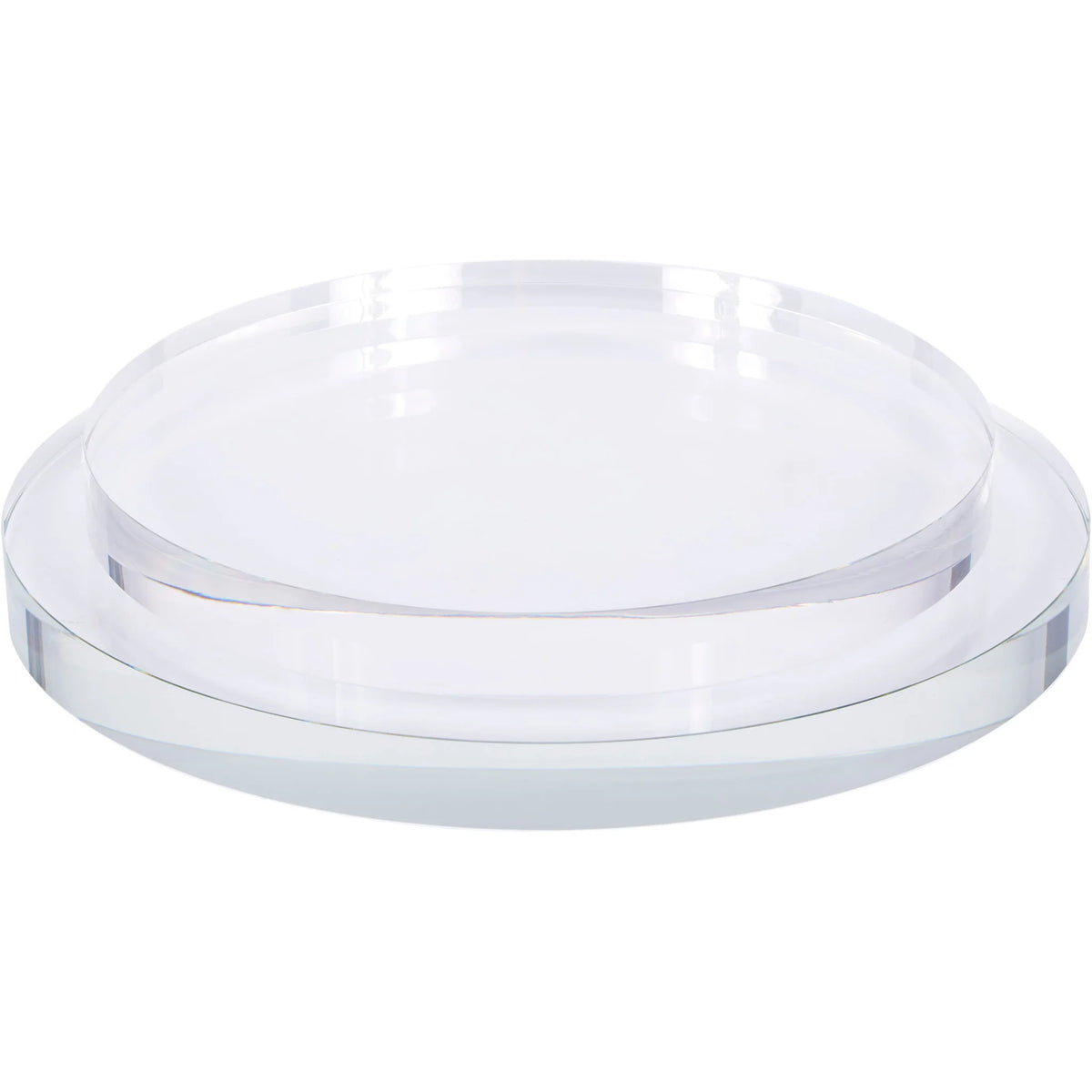 Large Round Handle Riser Thin Oversize Crystal Round Riser – Fig Modern