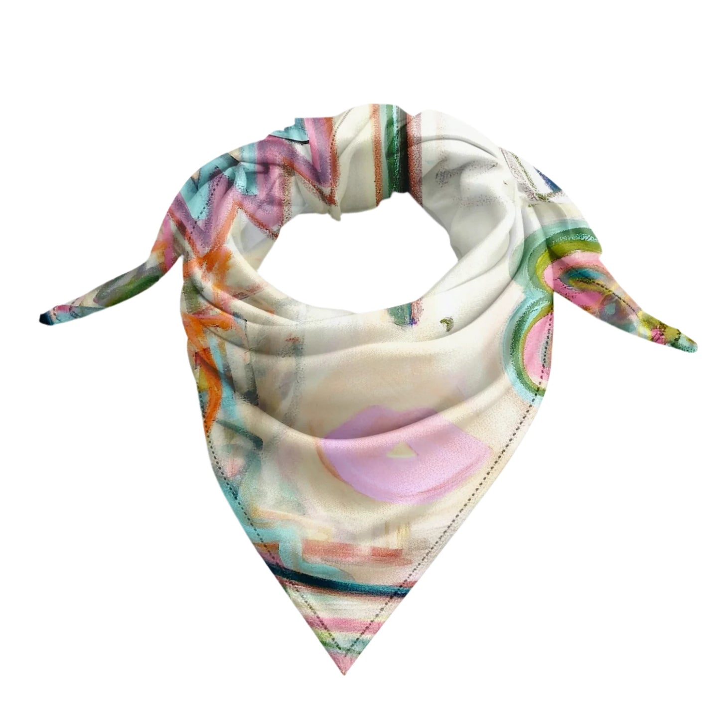 Silk Scarf - Macaroon Chica