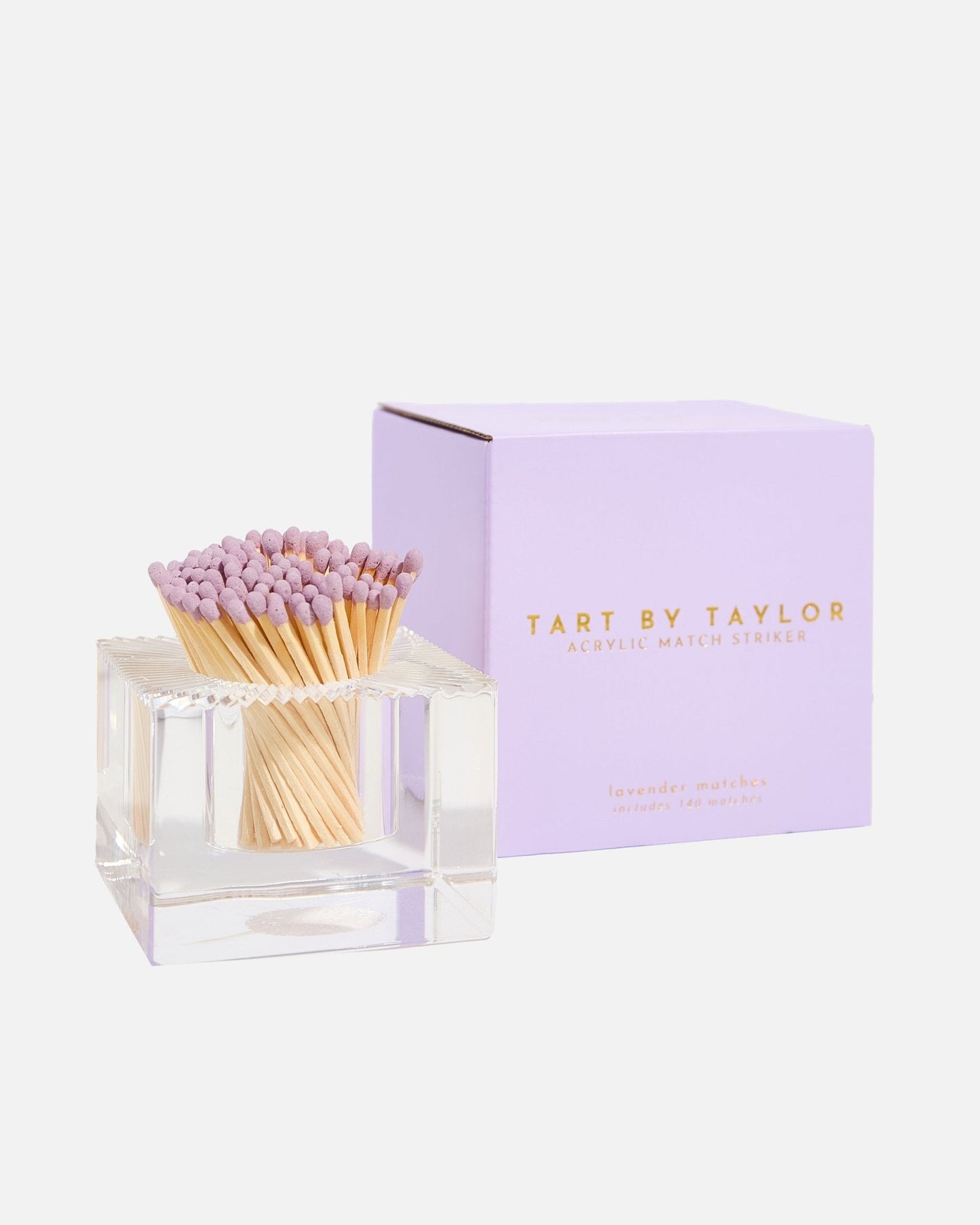 Acrylic Match Striker - Square/Lavender Matches