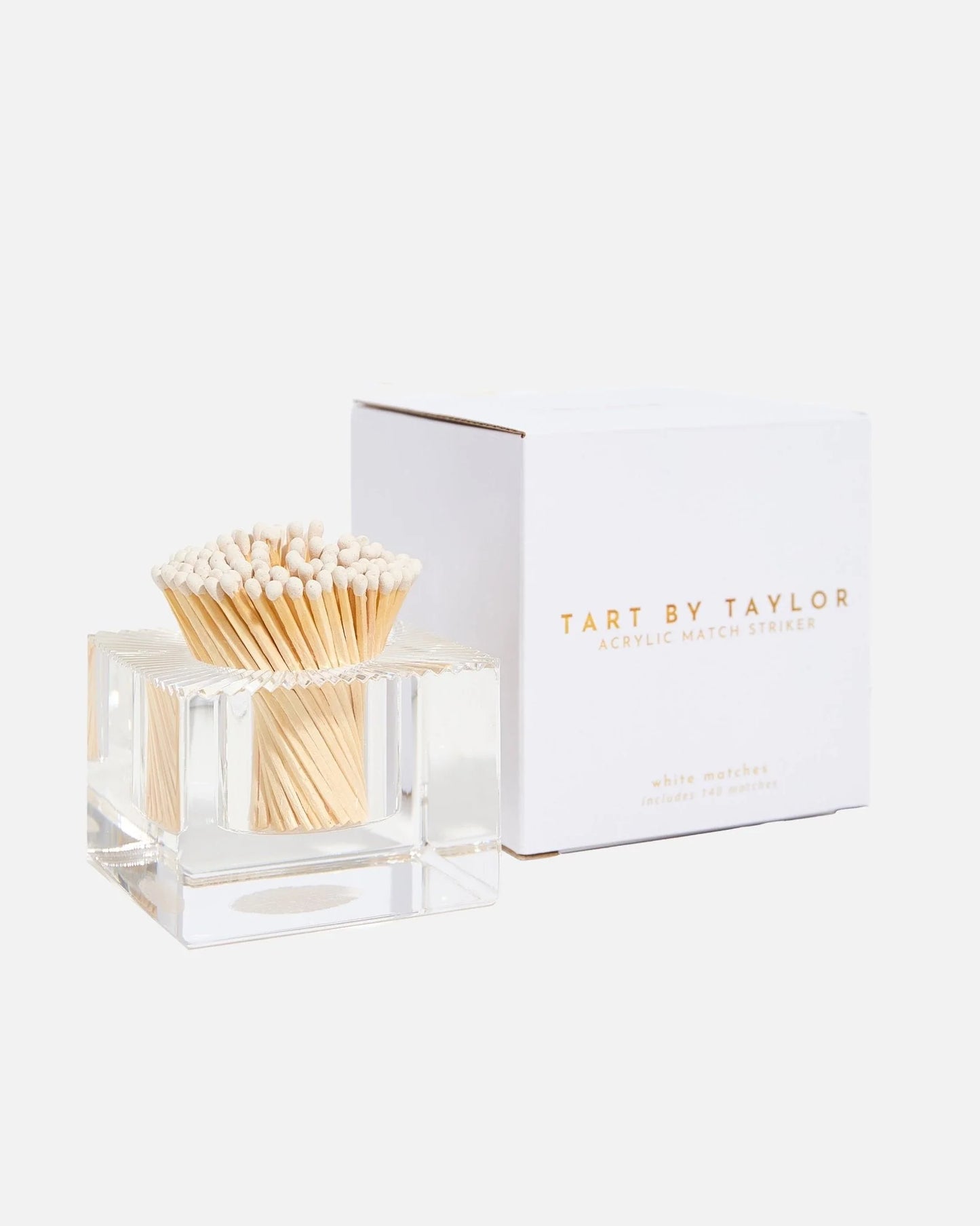 Acrylic Match Striker - Square/White Matches