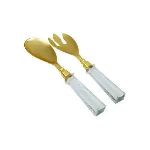 Glass Serving Utensils S/2