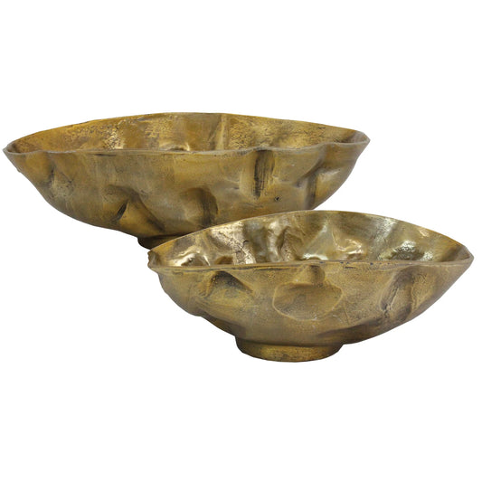 Gold Ruffle Bowl