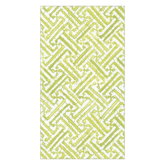 Guest Napkin - Fretwork Moss