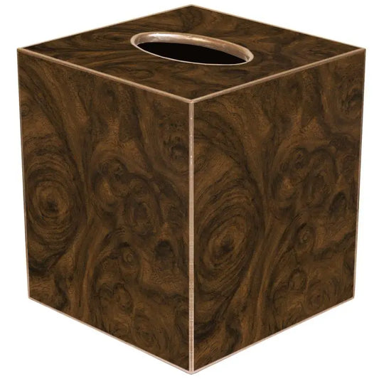 Burl Wood Tissue Box