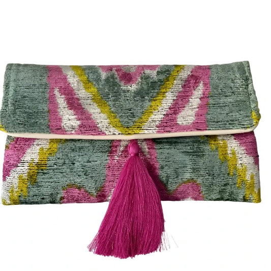 Ikat Clutch - P/G/Y