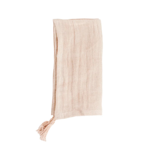 Cloth Napkin - Blush Tassel