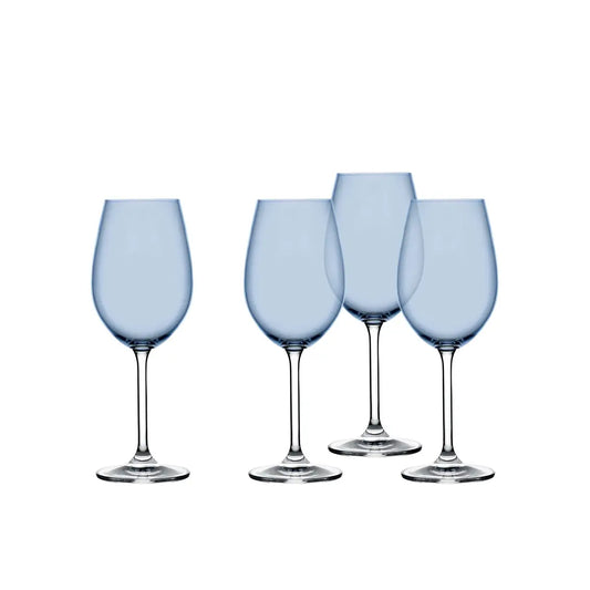 Color Block Wine Glass - Blue