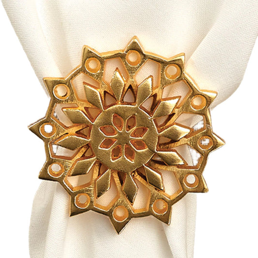 Napkin Ring - Gold Snowflake