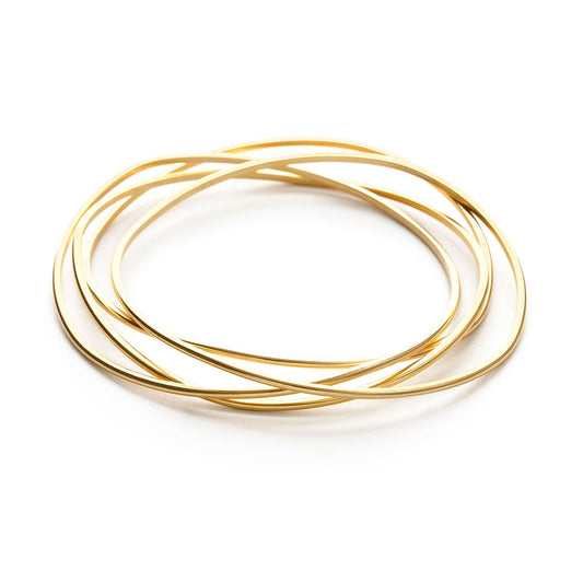 Gold Wave Bangle S/4