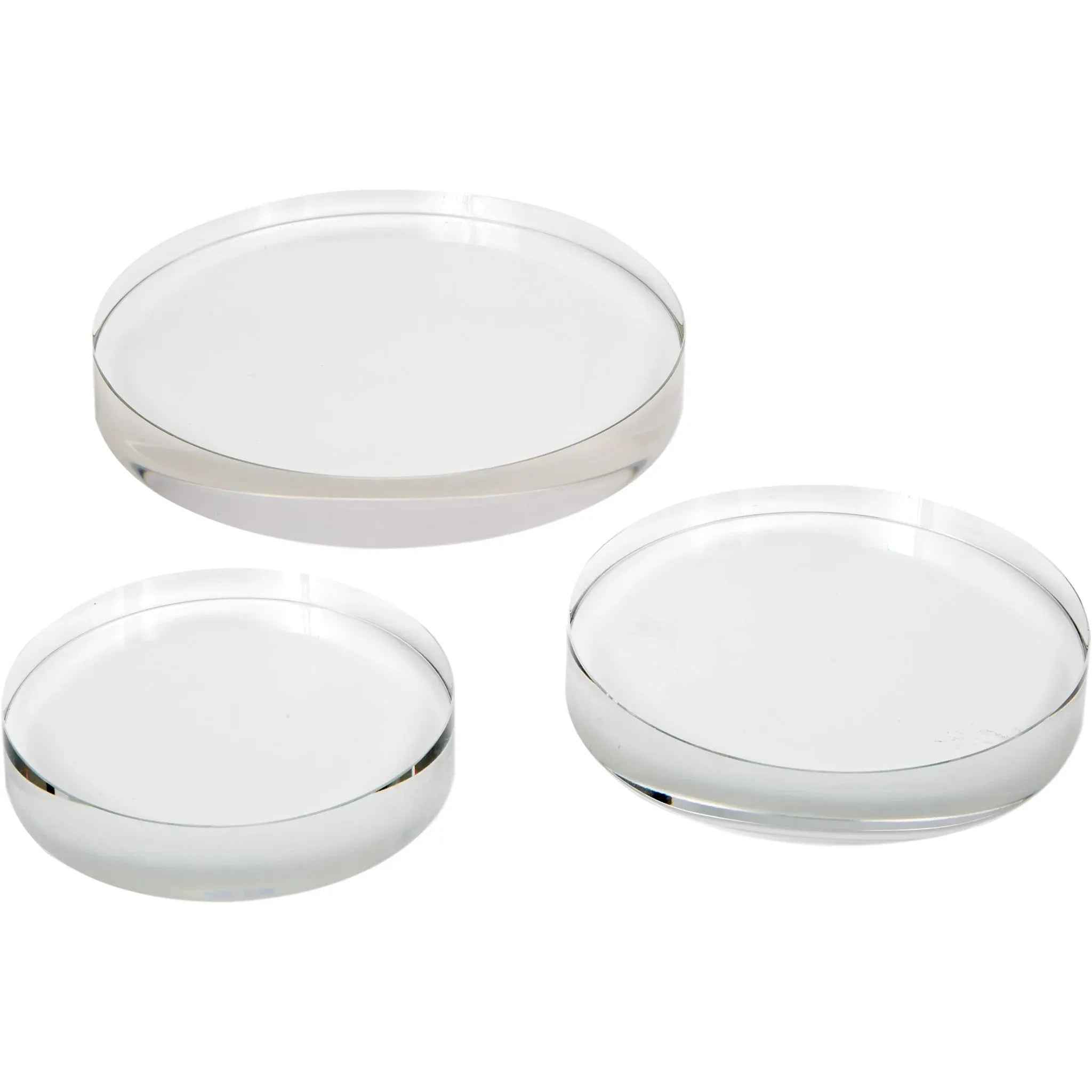 Thin Crystal Round Riser – Fig Modern